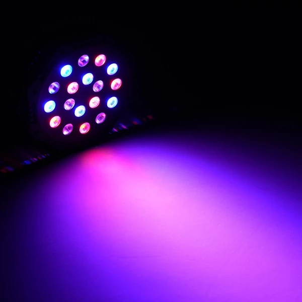 18 LED-es Par Lights, RGB színkeverő színpadi lámpa, DMX512 támogatás, Hangaktivált