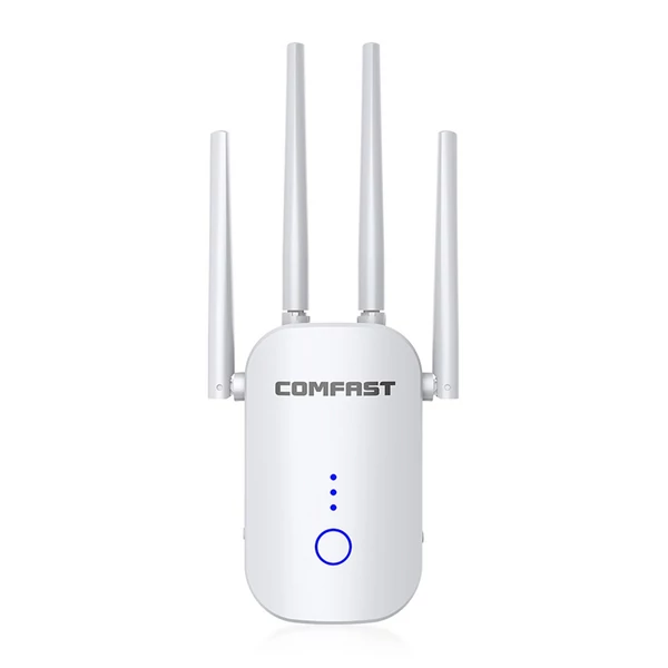 COMFAST 1200 Mbps WiFi átjátszó, 2,4G/5,8G kétsávos vezeték nélküli hatótávolság-bővítő
