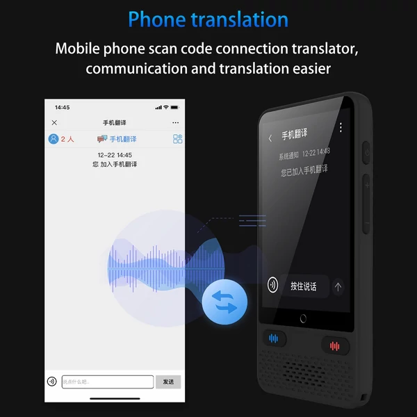Hordozható nyelvi fordítóeszköz 138 nyelvű hangfordítással, offline fordítási szimultán tolmácsolással