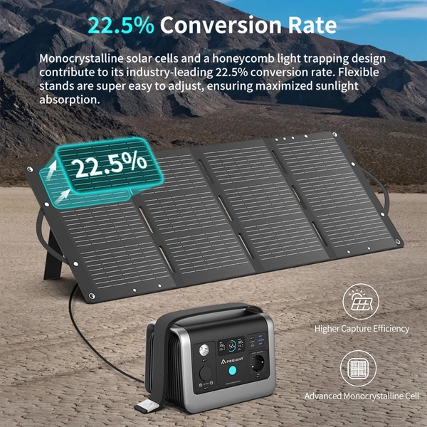 Pegiant MItos PV100 100W hordozható napelemes összecsukható napelem