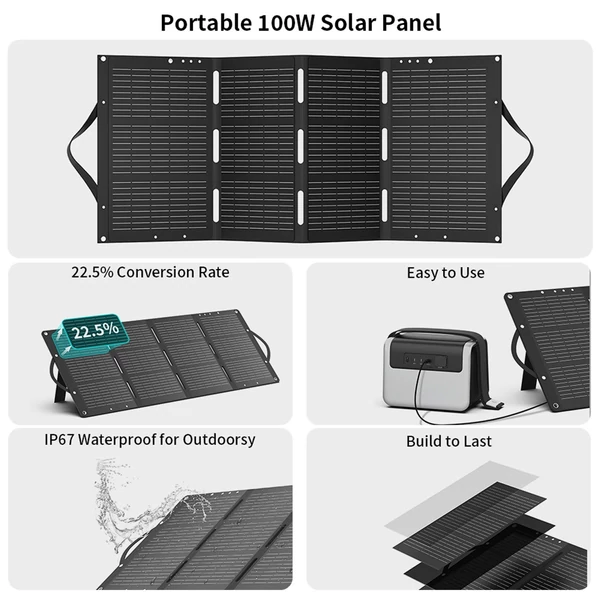 Pegiant MItos PV100 100W hordozható napelemes összecsukható napelem