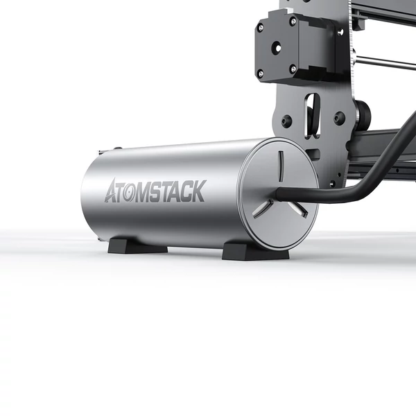 Swiitol E6 Pro 6 W integrált szerkezetű lézergravírozó 400x400 mm-es méhsejt munkaasztallal és 4 az 1-ben Y-tengelyes forgóhengerrel, valamint 8 db magasított lábpárnával és légsegéd készlettel