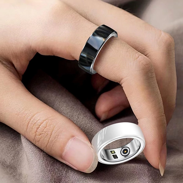 Rogbid R8 Smart Fitness nyomkövető gyűrű, Többféle sportmód Android, iOS rendszerrel - Fekete, 16mm