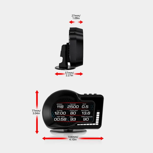 Autó Headup Display digitális GPS sebességmérő