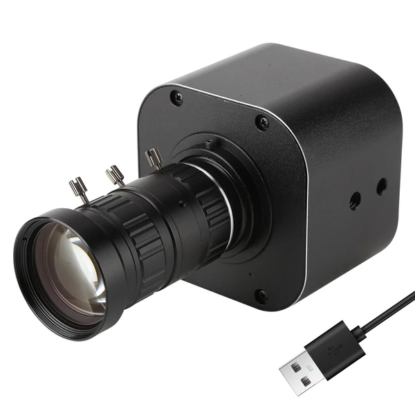 4K HD USB kamera 10x optikai zoom, 5-50 mm változó lencsés 8 MP mini webkamera mikrofonnal