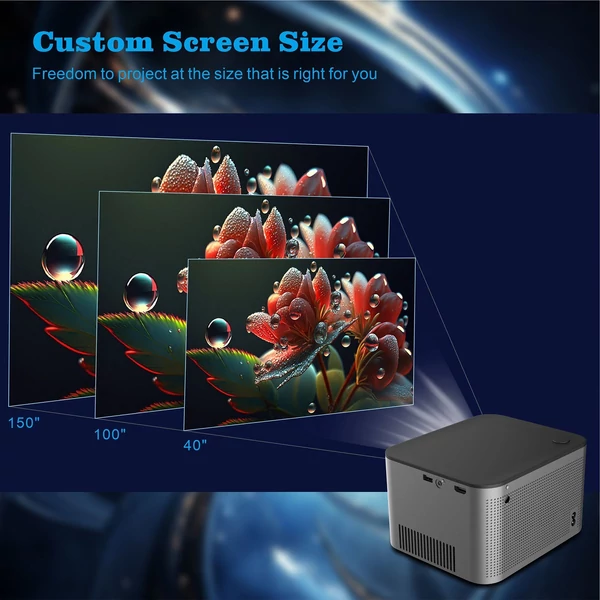 FHD 1080P 350 Lumen 4K projektor, üzleti, irodai, kollégiumi