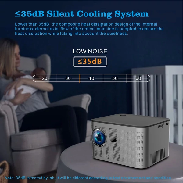 FHD 1080P 350 Lumen 4K projektor, üzleti, irodai, kollégiumi