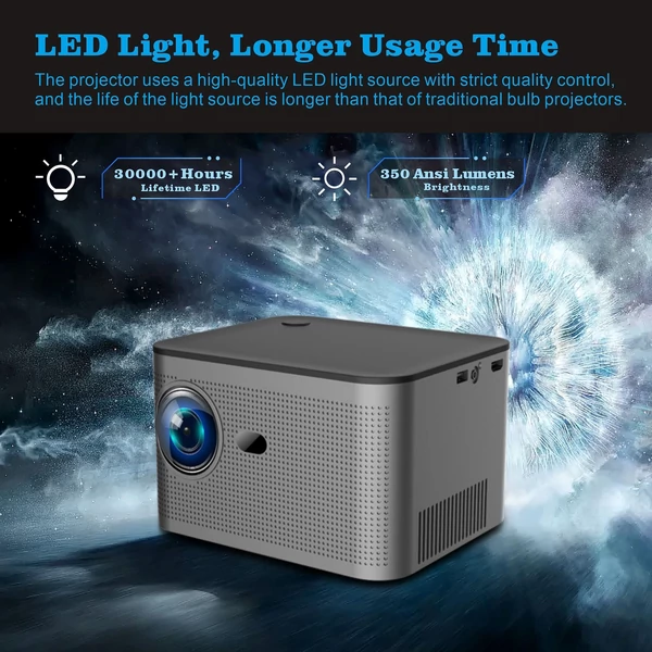 FHD 1080P 350 Lumen 4K projektor, üzleti, irodai, kollégiumi