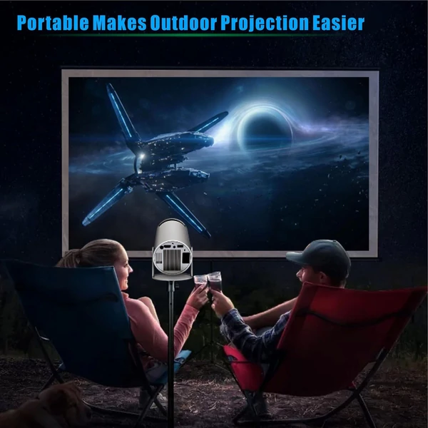 HD 720P mini projektor hálóterem, kültéri, kemény felbontású 4K