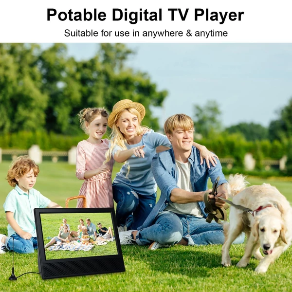 14 hüvelykes DCV-T2 digitális TV lejátszó, autós TV multimédia lejátszó. FM rádió távirányítóval