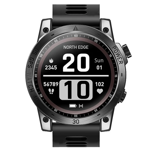 NORTH EDGE Cross Fit 3 GPS férfi sportokosóra, négy globális műhold, 1,43 hüvelykes, nagy tisztaságú AMOLED kijelző