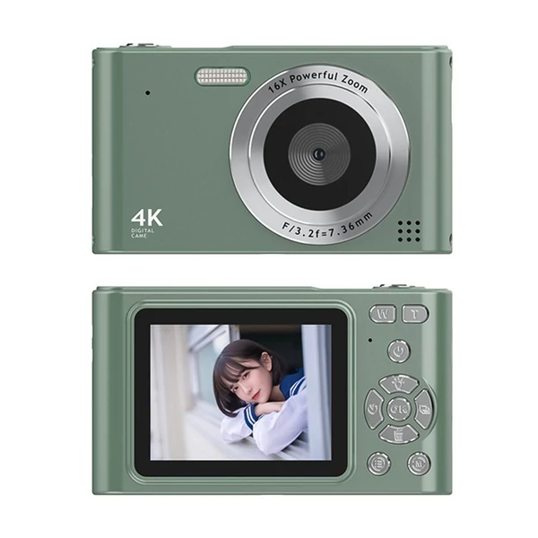 4K digitális kamera, 48 MP digitális videokamera - Zöld