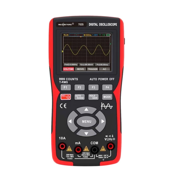 2 az 1-ben kézi LCD digitális multiméter és oszcilloszkóp