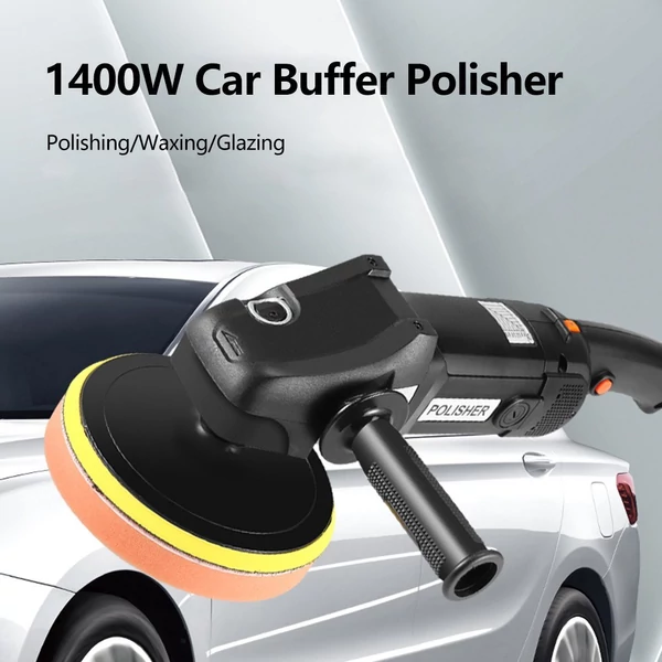 1400 W 7 hüvelykes/6 hüvelykes forgó pufferpolírozó Waxer 8 változó sebességgel