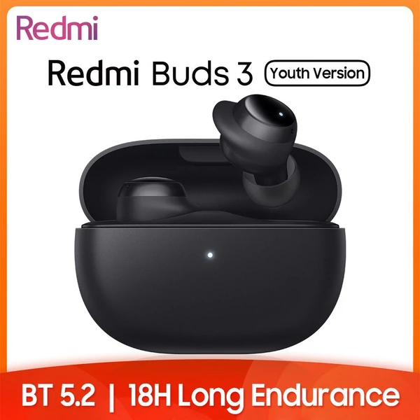 Redmi Buds 3 Youth Version True Wireless, BT 5.2, fülbe helyezhető fülhallgató - Fekete