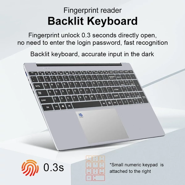 Ninkear A15PLUS laptop, 15,6 hüvelykes FHD IPS képernyő, Windows 11 - 32 GB DDR4, 1 TB SSD