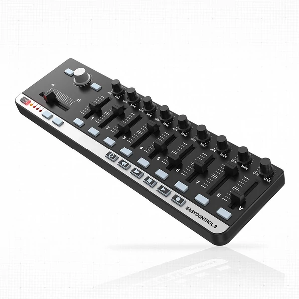 Worlde EasyControl.9 hordozható mini USB 9 Slim-Line Control MIDI vezérlő