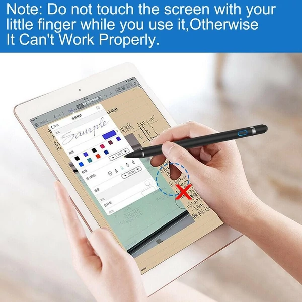 Aktív kapacitív toll, iPad Stylus IOS Android kompatibilis mobiltelefon tábla univerzális fehér