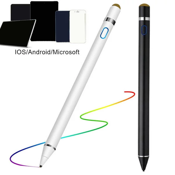 Aktív kapacitív toll, iPad Stylus IOS Android kompatibilis mobiltelefon tábla univerzális fehér