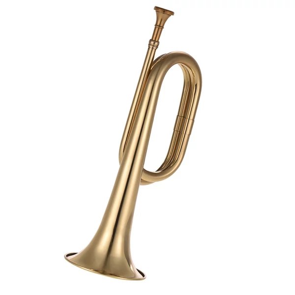 B lapos bugle hívó trombita sárgaréz lovassági kürt szájrésszel