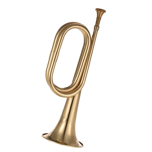 B lapos bugle hívó trombita sárgaréz lovassági kürt szájrésszel