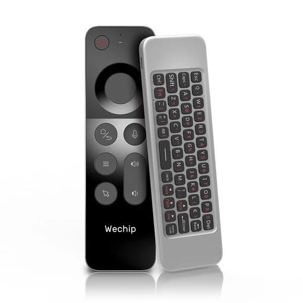 W3 2.4G Air Mouse, Vezeték nélküli billentyűzet, Hangvezérlés, IR tanulás, Távirányító
