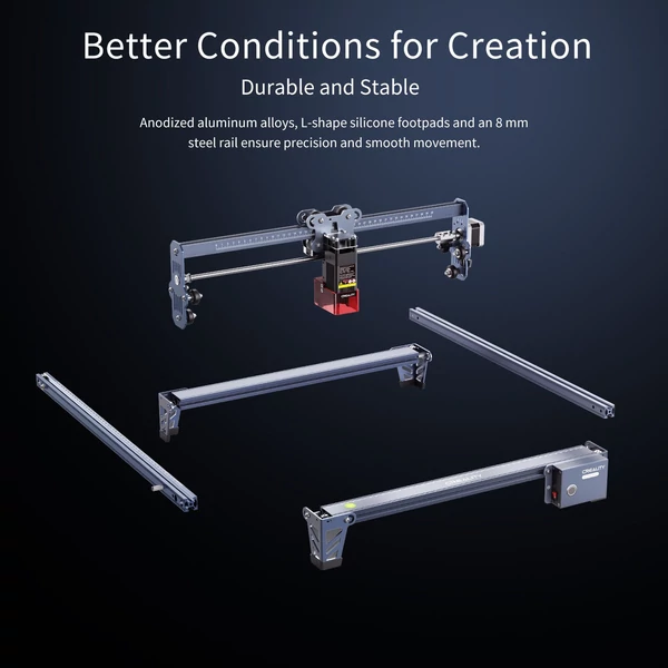 Creality CR-Laser Falcon lézergravírozó 10000mm/perc gravírozási sebesség - 10W
