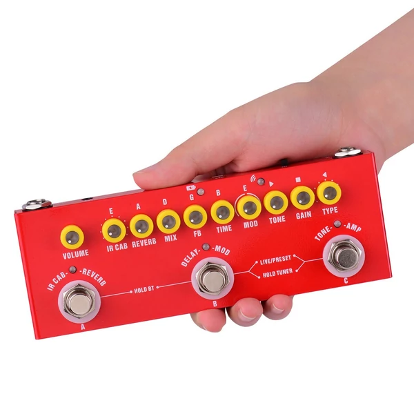 Muslady CUBE BABY hordozható, többfunkciós elektromos gitár, kombinált effektpedál