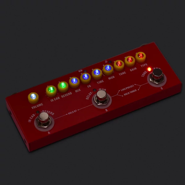 Muslady CUBE BABY hordozható, többfunkciós elektromos gitár, kombinált effektpedál