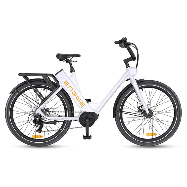 ENGWE P275 ST 27,5 hüvelykes gumi, hosszú távú városi kerékpár, 250 W-os középhajtású motor - Fehér