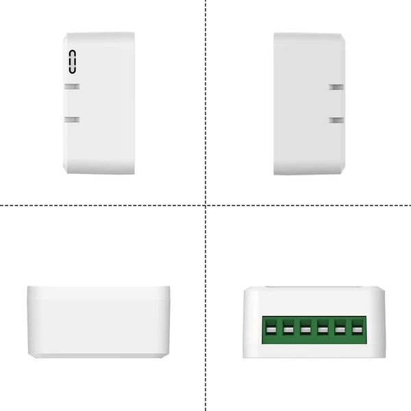 2-utas, Tuya APP WiFi kapcsoló relémodul, 16A vezeték nélküli be-/kikapcsoló eszköz - 1 db