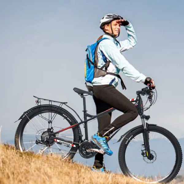 RANDRIDE Y90BL elektromos kerékpár 27,5 hüvelykes gumiabronccsal, 500 W-os motor - Fekete