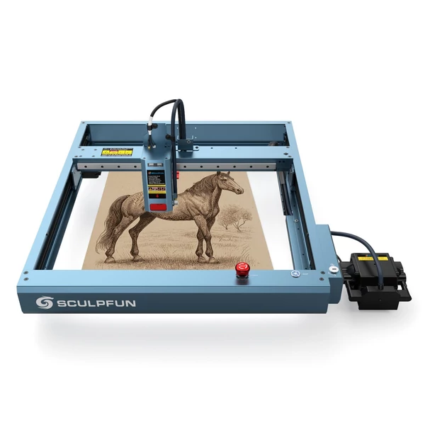 SCULPFUN SF-A9 20 W-os lézergravírozó gép automatikus légrásegítéssel