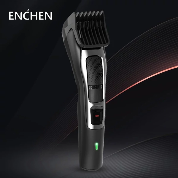Enchen Sharp3S hajvágó, USB gyorstöltő elektromos vágógép - Fekete