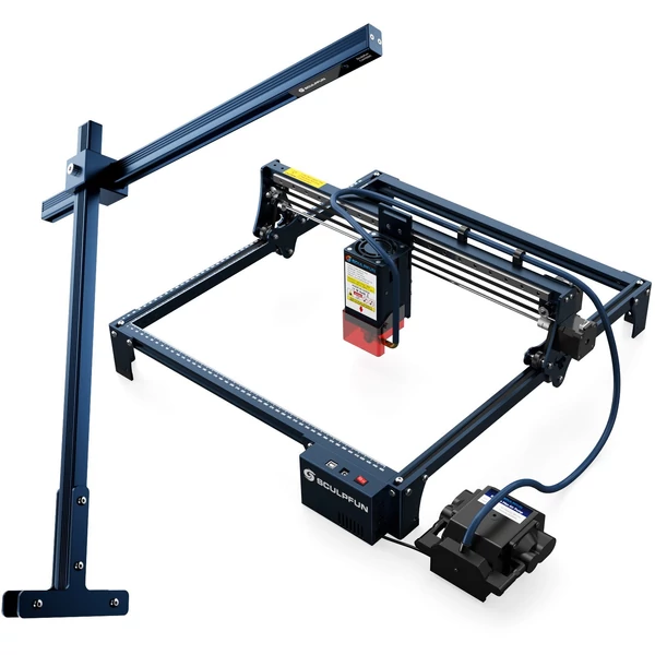 SCULPFUN S30 PRO MAX 20 W lézergravírozó automata levegő-rásegítő rendszerrel és CAM500 kamerával