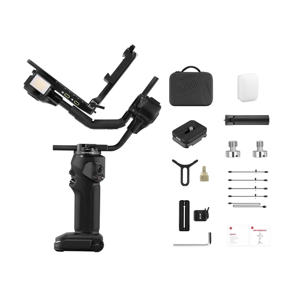 Zhiyun Crane 4 standard kézi 3 tengelyes kamera gimbális stabilizátor