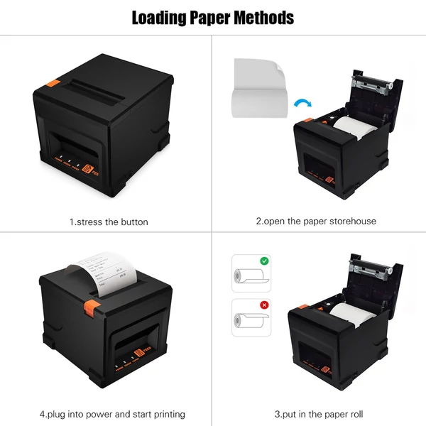 80 mm-es USB+BT nyugtanyomtató, POS nyomtató - Típus 1