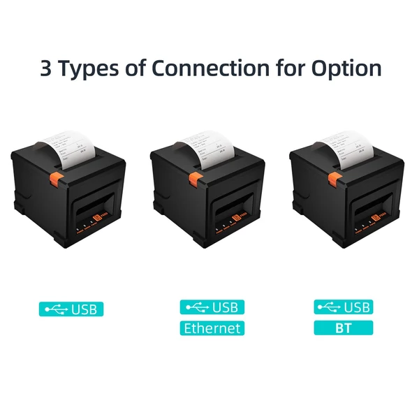 80 mm-es USB+BT nyugtanyomtató, POS nyomtató - Típus 1