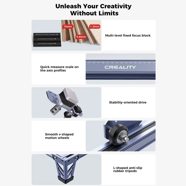 Creality Falcon Pro 10W lézergravírozó 10000mm/perc nagy sebességgel