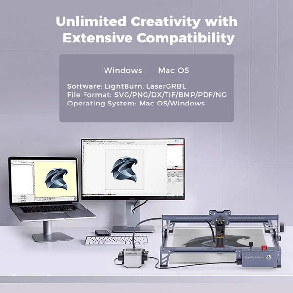 Creality Falcon Pro 10W lézergravírozó 10000mm/perc nagy sebességgel