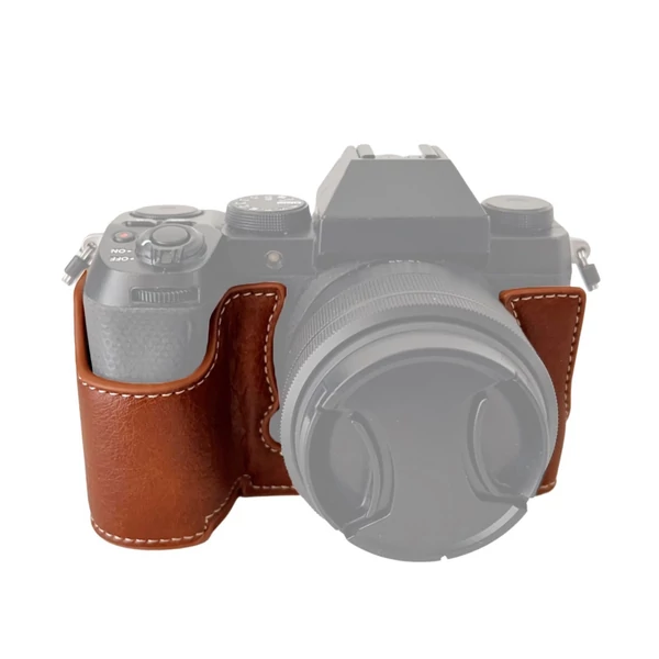 Hordozható retro stílusú fényképezőgép védőtok, hordtáska, Fujifilm XS20/X-S20 fényképezőgép csere - Barna
