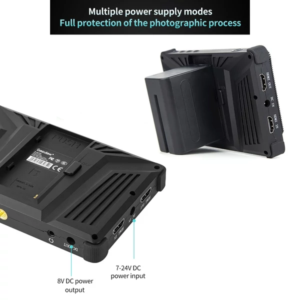 Besview P5II 5,5 hüvelykes kompakt kamera terepi monitor napernyővel