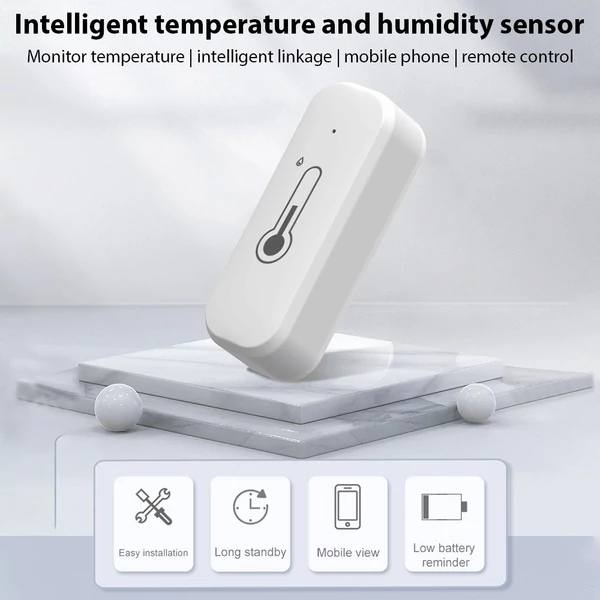 WiFi hőmérséklet páratartalom érzékelő, Tuya APP, intelligens vezérlés, mobiltelefon emlékeztető megosztó eszköz – 3 csomag