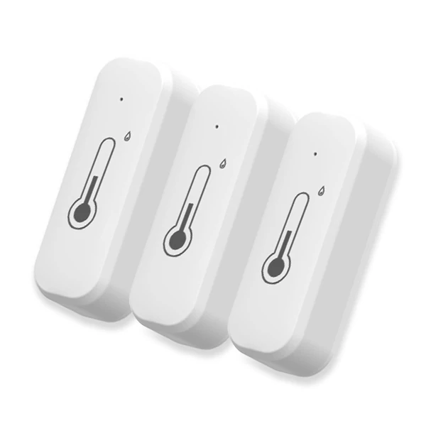 WiFi hőmérséklet páratartalom érzékelő, Tuya APP, intelligens vezérlés, mobiltelefon emlékeztető megosztó eszköz – 3 csomag