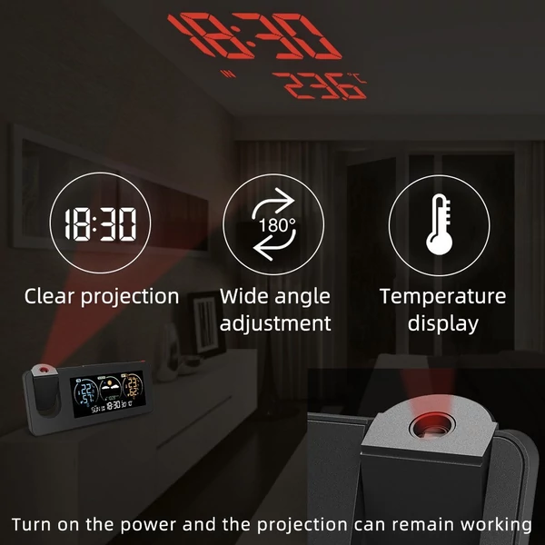 FJ3538 elektronikus vetítőóra, meteorológiai állomás - 3 db