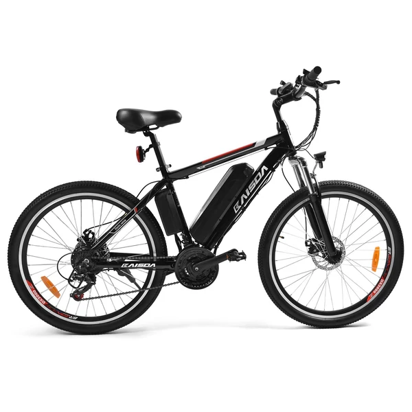 KAISDA K26M 26x1,95 hüvelykes gumi, 250 W-os motor elektromos városi kerékpár - Fekete