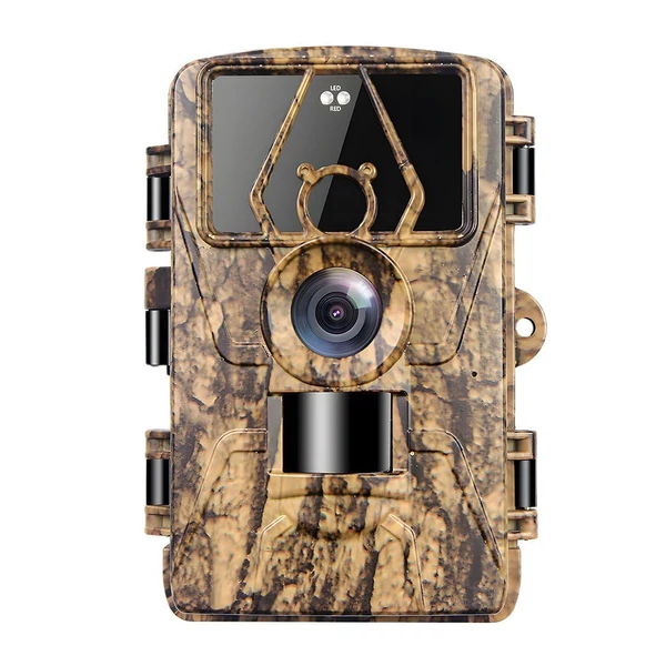 Trail Cam 8K videóval, 60 MP képekkel, éjszakai látással aktivált, vízálló – 4G EU-verzió SIM-kártyával és antennával