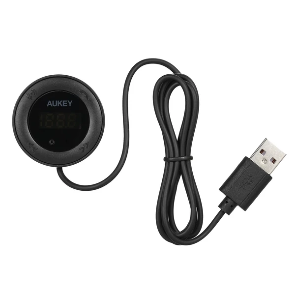 AUKEY F4P vezeték nélküli autós FM adó, vezeték nélküli autós audio BT készlet