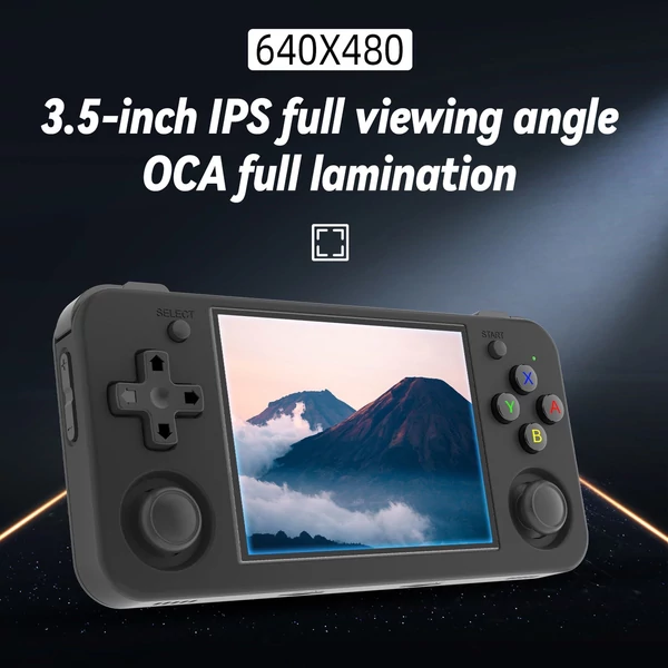 ANBERNIC RG35XX H Retro kézi játékkonzol - nagy teljesítmény - Fekete, 128GB