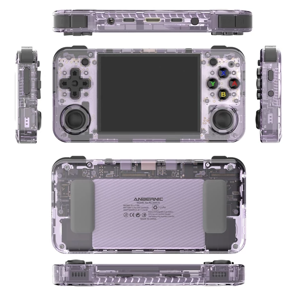 ANBERNIC RG35XX H Retro kézi játékkonzol - nagy teljesítmény - Lila, 64GB